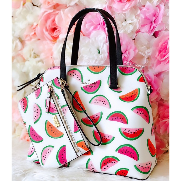Kate Spade Make A Splash Watermelon Bag Wristlet - Picture 7 of 7